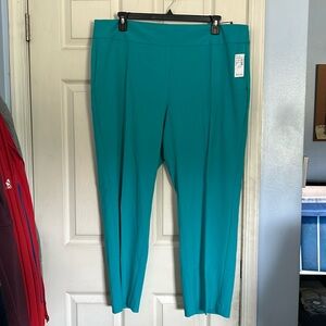 NWT Roz & Ali turquoise secret agent short trouser pants size 20W